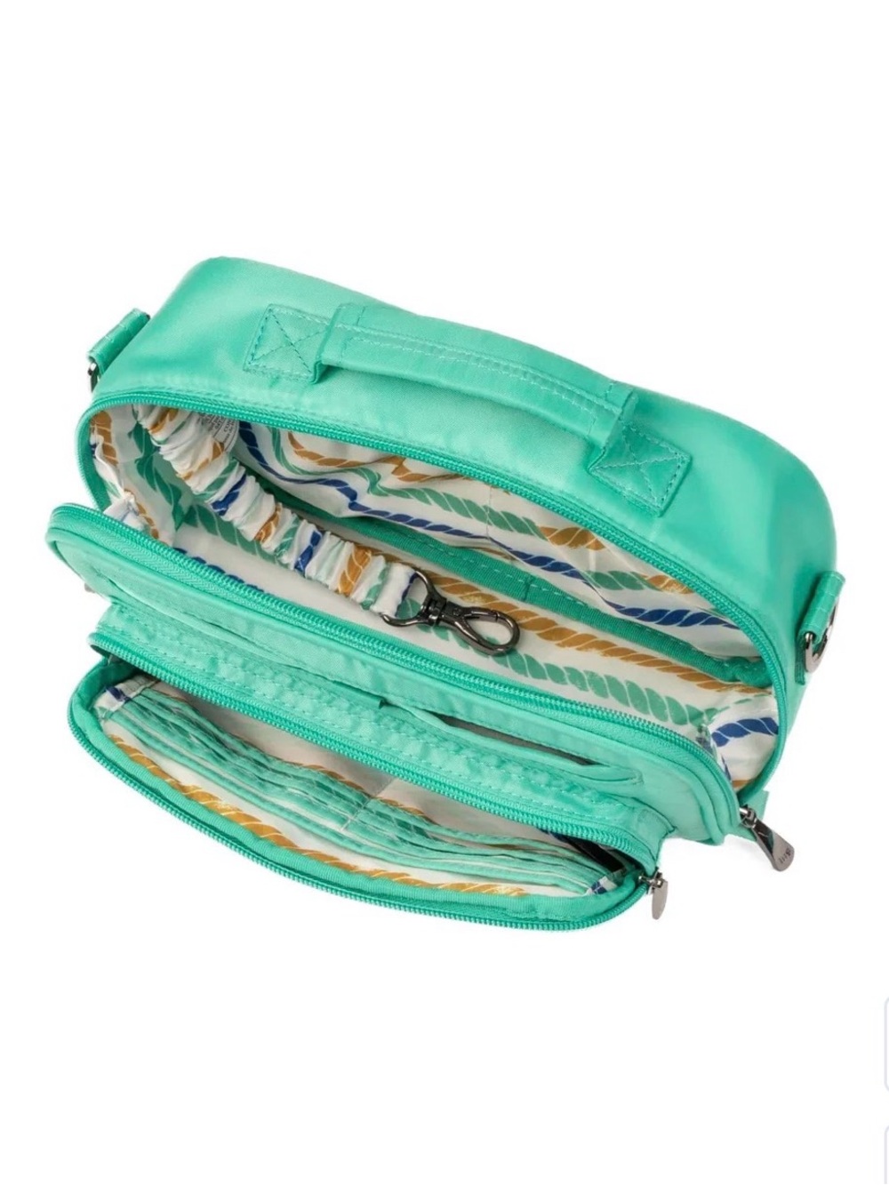 LUG Carousel Crossbody Bag - Teal NWT + SURPRISE ITEM - Picture 4 of 6